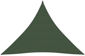 Panza parasolar, verde inchis, 3,6x3,6x3,6 m, HDPE, 160 g m  ²