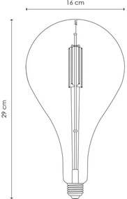 Bec LED vintage Edison E27/4W/230V 2700K CRI 90 dimabil