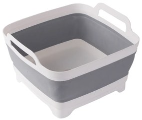 Lighean pliabil 4Home Clean din silicon, cu scurgere