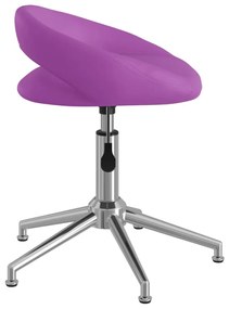 Scaun de bucatarie pivotant, violet, piele ecologica 1, Violet