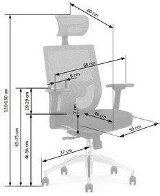 Scaun de birou Admiral, negru