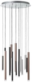 Brilliant - Lustră suspendată LED dimabilă pe cablu CEMBALO LED/70W/230V crom/negru/maro