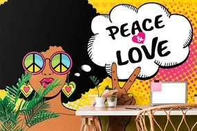 Tapet autoadeziv viață în pace - PEACE & LOVE