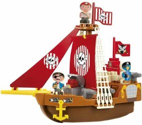 Set Cuburi de Construit Barca Piratilor Abrick