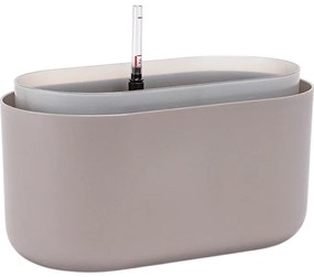 Jardinieră cu auto-irigare Plastia, maro,31 x 16 cm