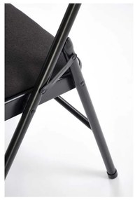 Scaun pliabil Dover, negru