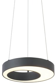 Lampă suspendată modernă neagră 35 cm cu 3 trepte de intensitate luminoasă - Organici