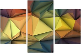 Tablou - Abstracție 3D poligonală (90x60 cm)