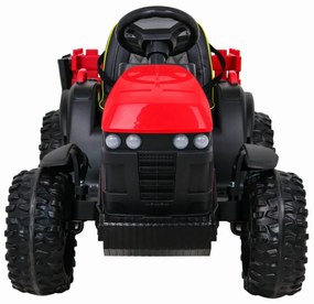 Tractor Electric XXL cu acumulator pentru copii NOVOKIDS™ Super Tytan Farmer , Cu remorca, Melodii si USB , 3-8 ani , Baterie12V, 2 Viteze, lungime