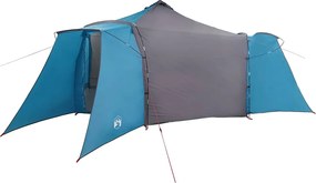 vidaXL Cort Tipi cu acoperiș albastru 492 x 492 x 275 cm tafta