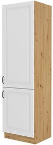 Dulap de bucătărie pentru alimente na chladnicku Sheila 60 LO 210 2F (stejar artisan + alb). 1032476
