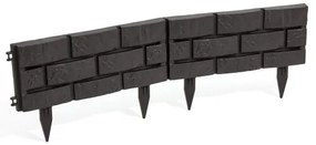 Palisadă - bordură de grădină, maro, 2,2 m