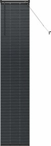 vidaXL Jaluzele venetiene Manual Negru 220 x 50 cm Aluminiu