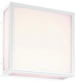 Aplica LED de perete/tavan iluminat exterior IP65 BACHELOR alba