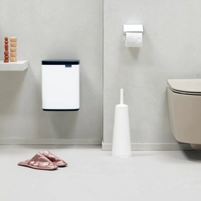 Cos de gunoi Brabantia Bo Small 1006627, 7 L, Deschidere lina si silentioasa, Baza antiderapanta, Alb