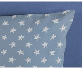 Lenjerie de pat pentru copii albastră-bej din bumbac pentru pat de o persoană 140x200 cm Robo – Good Morning