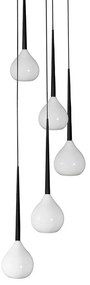 Lustra moderna Aga 5 WH/BK