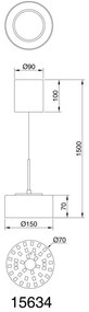 Pendul LED design modern FOGSY