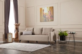 Canapea Extensibilă cu 3 Locuri Doga 3-Seat, Crem