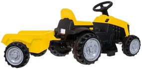Tractor Electric cu acumulator pentru copii NOVOKIDS™ Mini Farmer Tractor, Cu remorca, Max 25 kg, 2 Viteze, Galben