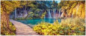 Tablou - Lacurile Plitvice, Croația (120x50 cm)