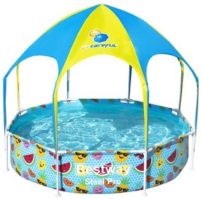 Piscina pentru copii cu parasolar protectie UV 1688 litri Bestway 244x51 cm