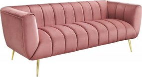 Canapea 3 locuri design elegant Noblesse, roz