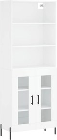 vidaXL Dulap înalt, alb, 69,5x34x180 cm, lemn compozit