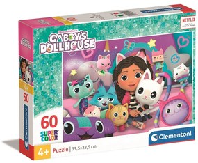 Gabby&#039;s Dollhouse Surrounded Puzzle Clementoni 60 de piese
