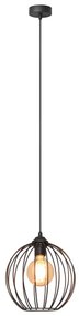 Lustră pe cablu MERCURE 1xE27/15W/230V diametru 24 cm neagră