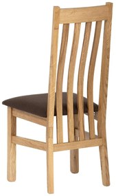 Scaun sufragerie Cardenal (stejar + maro). 1120379