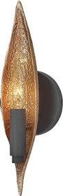 Quintiesse QN-WILLOW1-CBK - Aplică de perete WILLOW, 1xE14/40W/230V, auriu/negru