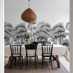 Fototapet, Forest Park, Graphite, Rebel Walls