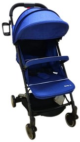 Carucior nou nascuti 2 in 1 BABY CARE™ PRO A8, Transformabil in troller, Spatar reglabil in 3 trepte, Roti cu rulment, Frana picior,Pliabil ,Albastru