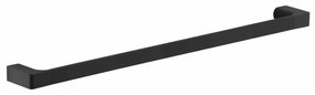 GEDY PI218014 Pirenei suport pentru prosoape 80 x6,6 cm, negru mat