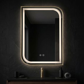 Oglindă LED ZONE 70X50 BRUSH GOLD