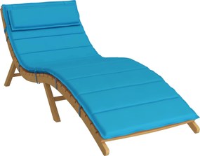 vidaXL Perna de șezlong pentru soare Albastru deschis 178 x 60 x 4 cm