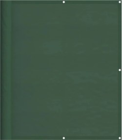 vidaXL Paravan de balcon verde închis 120x1000cm 100% poliester oxford