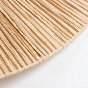 Brilagi - Lustră LED suspendată pe cablu CERIA BOHO, 1xE27/40W/230V, Ø 80 cm, din rafie