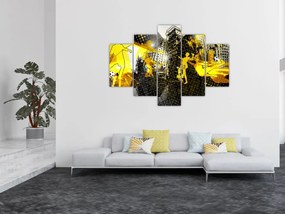 Tablou - Fotbal în marele oraș (150x105 cm)