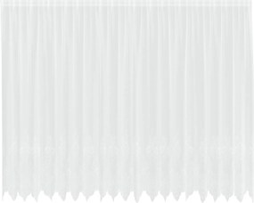 vidaXL Cortină din Dantelă cu perdele Alb 220 x 500 cm Poliester