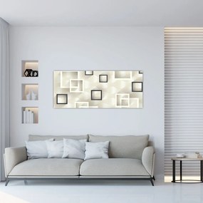 Tablou geometric abstract (120x50 cm)