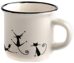 Cană din porțelan Dakls Cats Quida, 75 ml