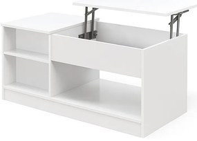 Măsuță de cafea modernă cu blat rabatabil și spațiu de depozitare