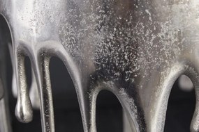 Masuta deosebita design picatura Liquid Line 51cm, argintiu