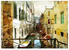 Tablou - Strada din Veneția (70x50 cm)