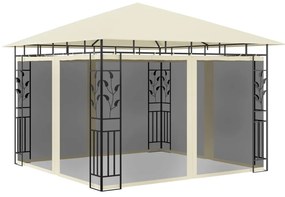 Pavilion cu plasa anti-tantari, crem, 3x3x2,73 m, 180 g m   Crem, 3 x 3 x 2.73 m
