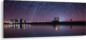 Tablou cu cerul nocturn și stele (120x50 cm)