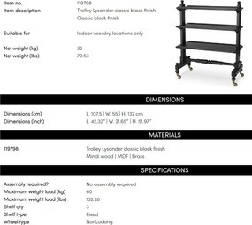 Raft cu roti design LUX Lysander