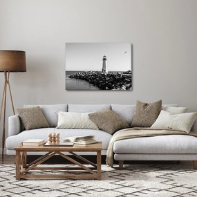 Tablou - Far de pe coastă, Santa Cruz, California (70x50 cm)